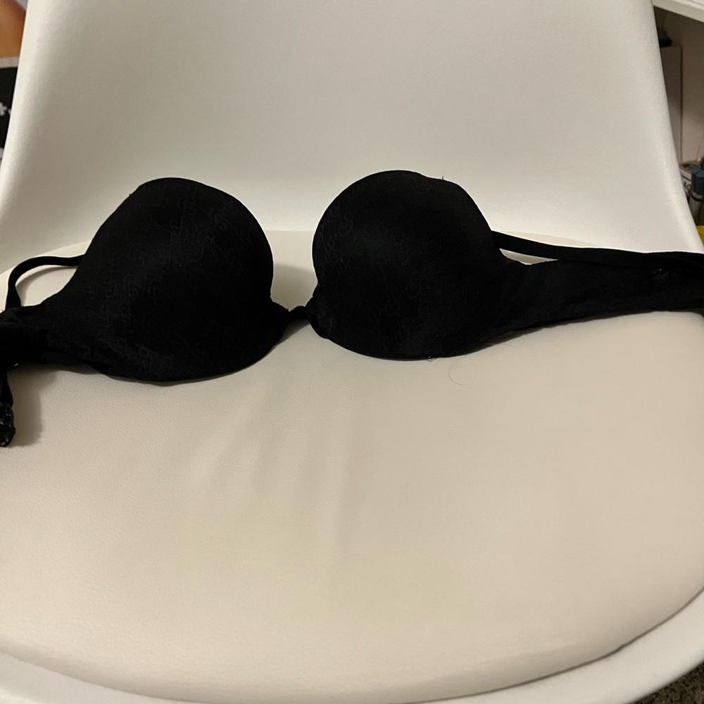Victoria's Secret Black Strapless Bra with Underwire Support